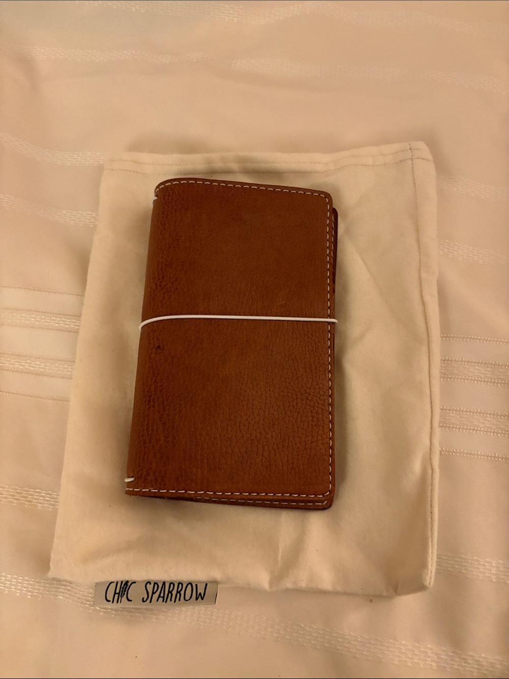 sparrow Tan Leather Card & Key Holder Wallet